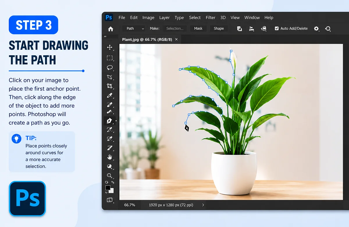 Start clipping path