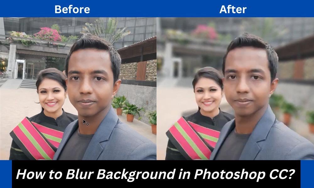 blur full background in Photoshop 