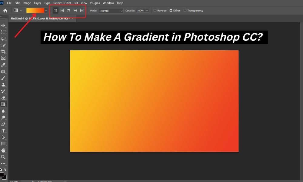 how to make a gradient in photoshop