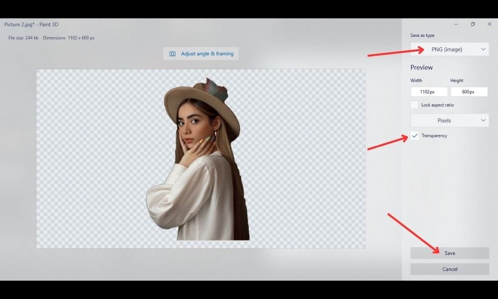 how to remove background in Paint 3D