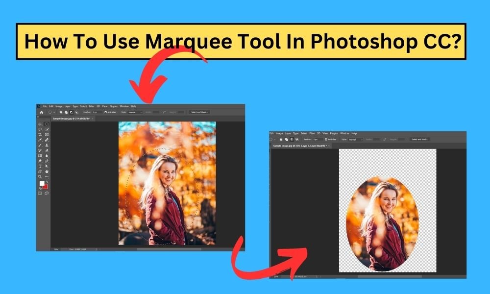 how to use marquee tool in photoshop cc