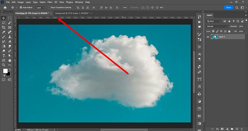 create custom cloud brush in Photoshop
