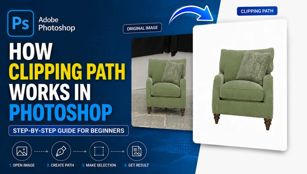 Clipping path steps