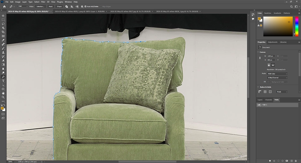 Start clipping path