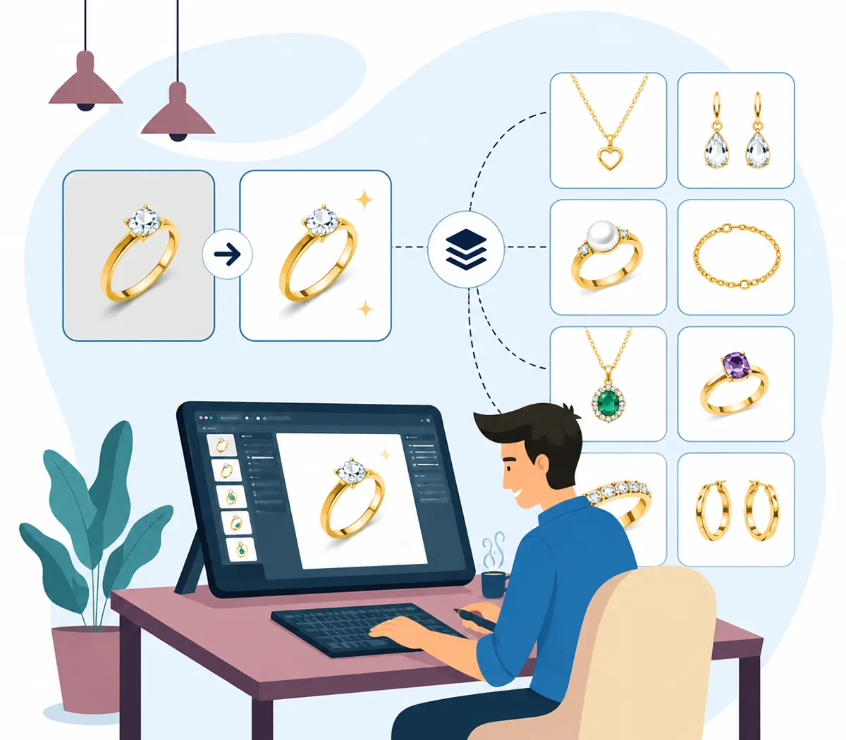 Bulk jewelry retouching services 
